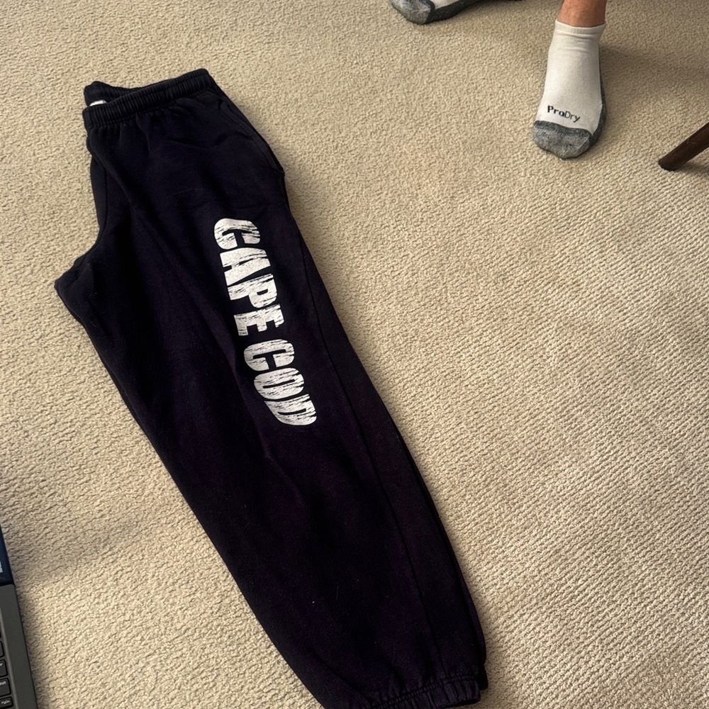 Black 'Carpe Cod' Graphic Sweatpants